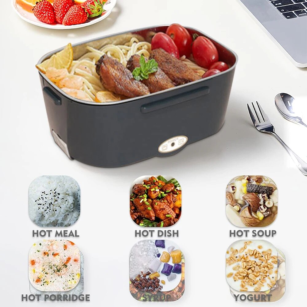 1.5L Electric Lunch Box Food Warmer Portable Heated Lunch Box