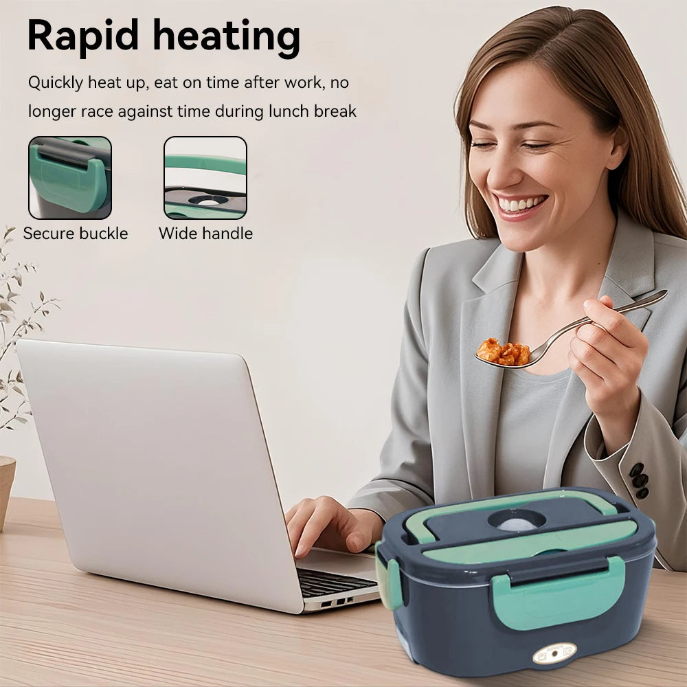 1.5L Electric Lunch Box Food Warmer Portable Heated Lunch Box