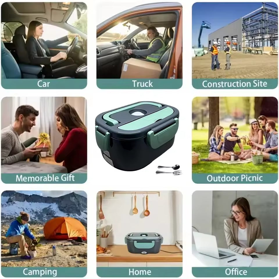 1.5L Electric Lunch Box Food Warmer Portable Heated Lunch Box