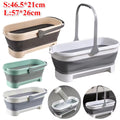 Collapsible Silicone Bucket Portable Folding Wash Basin