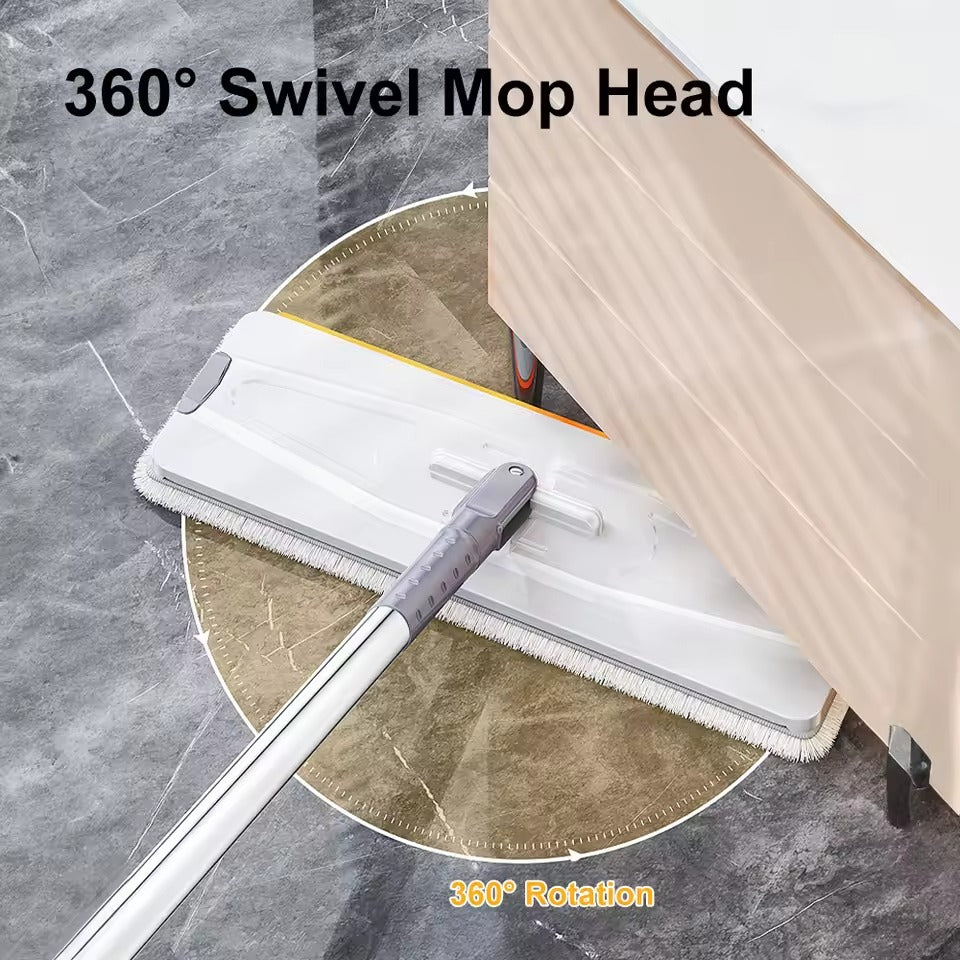Dry Spray Mop Floor Wiper with Built-In Spray Function 700ml Refillable Tank 360° Rotating
