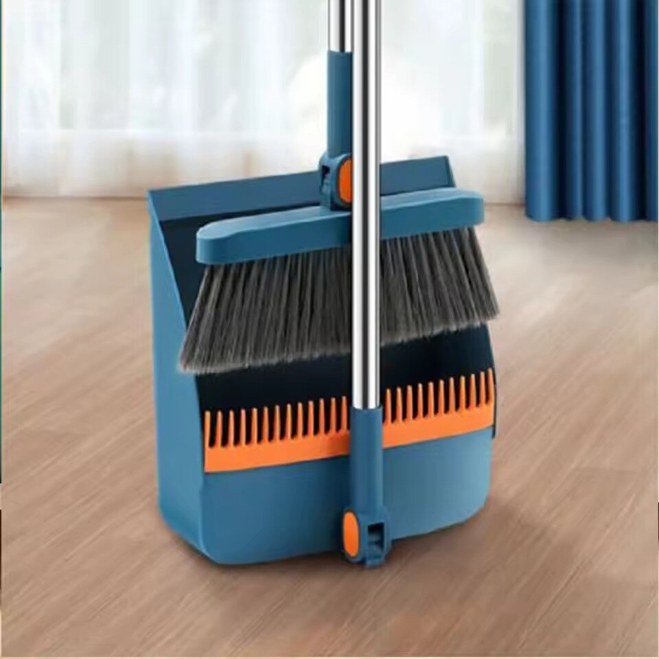 3-in-1 Broom & Dustpan Combo Set – Adjustable Rotatable Design for Indoor