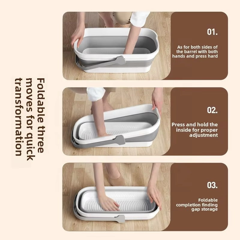 Collapsible Silicone Bucket Portable Folding Wash Basin